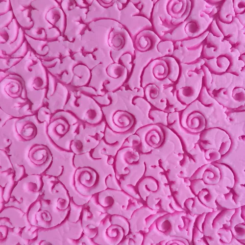 Vista 3 de Estera de grabación en relieve de silicona de la torta del molde del Square Lace Vine