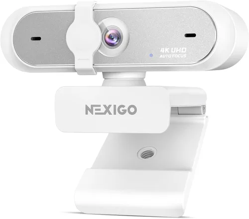 Vista 10 de NexiGo Certificada para Zoom, N950P (Gen 2) Cámara Web Zoomable 4K, Control Remoto RF, Sensor Sony_Starvis, Zoom Digital 5X, Cámara Web Profesional