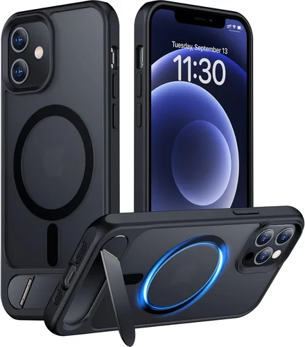 Vista 232 de Funda para iPhone 11 con compatibilidad magnética, [Soporte invisible incorporado][Compatible con MagSafe]