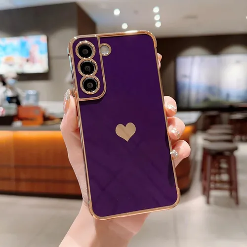 Vista 48 de phylla Funda de teléfono compatible con Samsung Galaxy A12 de 6.5 pulgadas, lindo corazón chapado en oro, elegante funda de lujo para mujer