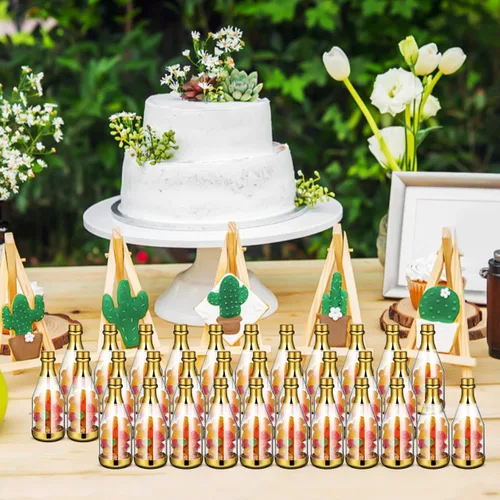 Vista 7 de Ciieeo Caja de dulces de boda, 20 unidades de plástico transparente para golosinas de 4.52 x 1.57 x 1.57 pulgadas, cajas de regalo de fiesta