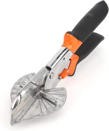 Vista 4 de Tijeras de inglete, mango antideslizante de 45 a 135 grados, herramienta de corte para madera suave, plástico, PVC, cortador de corte multiángulo