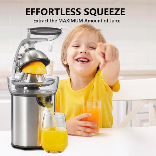Vista 8 de Qcen 500W Juicer Machine Green y Electric Citrus Juicer Exprimidor Paquete