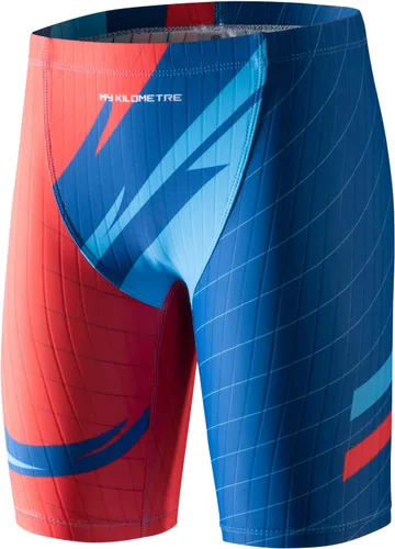 Vista 2 de MY KILOMETRE Traje de baño Jammer para niños con cordón de entrenamiento para niños Endurance Boys Youth Swim Shorts Traje de baño para niños