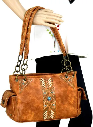 Vista 7 de Montana West Western Bling Collection - Bolso de mano con asa superior