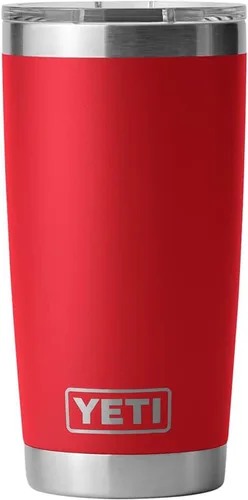 Vista 17 de YETI Rambler - Vaso de acero inoxidable con aislamiento al vacío de 20 onzas con tapa MagSlider Blanco