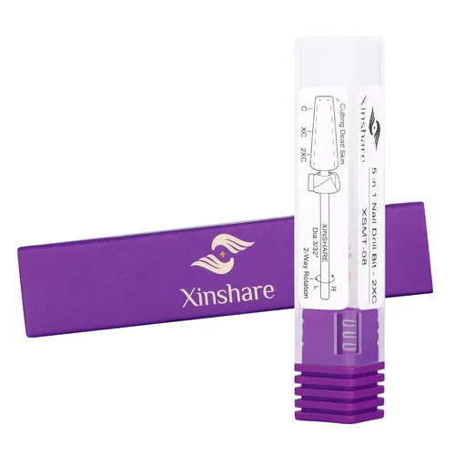 Vista 7 de Brocas de uñas 5 en 1, brocas de carburo de 3/32 pulgadas, de eliminación rápida de acrílico o gel duro, adecuadas para manicura, pedicura, arte