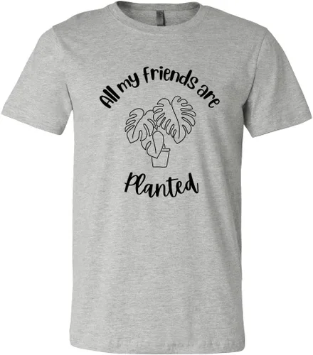 Vista 2 de All My Friends are Planted Shirt, Plant Lover Shirt, Funny Plant Shirt, Plant Mom Shirt, Gardening Shirt, Plant Lady Shirt