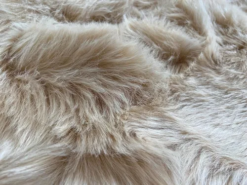 Vista 7 de LAMBZY Elegante y sofisticada alfombra rectangular de piel de oveja (beige, 2 x 3 pies)