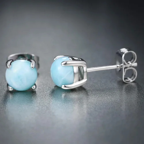 Vista 4 de GEMSME 925 Sterling Silver Gemstone Stud Earrings Hypoallergenic Jewelry for Women