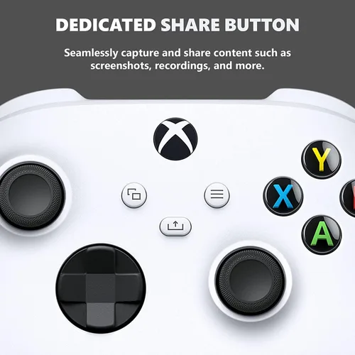 Vista 4 de Microsoft Paquete de 2 controladores inalámbricos Xbox para Xbox Series X, Xbox Series S, Xbox One, dispositivos Windows - (blanco y negro)