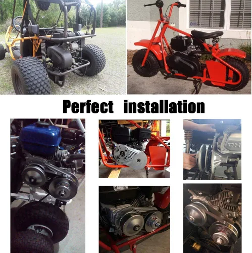 Vista 4 de Serie 30 6.5 HP Go Kart Mini convertidor de par de bicicleta convertidor de embrague polea de repuesto Comet Manco 212CC 3/4 "Diámetro 10T