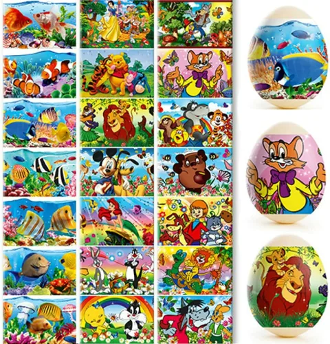 Vista 7 de Lote 3 Ucrania Termoencogible Manga Decoración Huevo de Pascua Envolturas Pysanka Set - para 21 Huevos de Pascua (juego # 1)