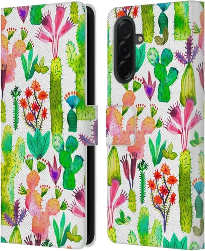 Vista 107 de Head Case Designs Officially Licensed Ninola Brushstrokes Black Summer Patterns Leather Wallet Case Compatible with Samsung Galaxy A07 4G