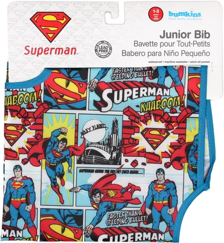 Vista 6 de Bumkins Baberos para bebés y niños pequeños, baberos para niñas y niños, grandes para 1-3 años, babero impermeable de manga corta para niños
