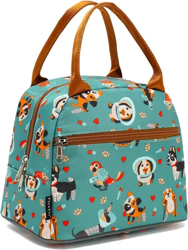 Vista 35 de Bolsa de almuerzo aislada FlowFly - Bolsa de asas organizadora para mujeres/hombres, Alpaca
