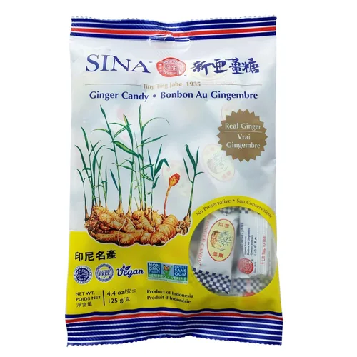 Vista 3 de Z. Emma Ting Ting Jahe Sina - Caramelo de jengibre 4.4 onzas (4.4 onzas, 2 unidades)