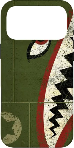 Vista 22 de WWII P-40 Fighter Plane Shark Mouth Warbird Nose Art Case for iPhone 17