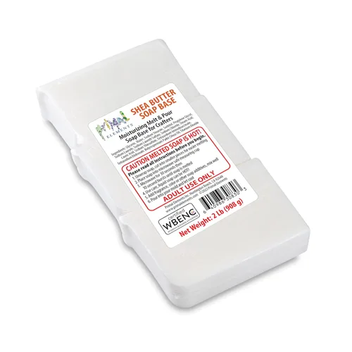 Vista 6 de Primal Elements Manteca de karité, base de jabón de glicerina hidratante para derretir y verter para manualidades y hacer jabón, fácil de cortar, 5