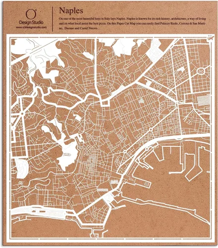 Vista 36 de O3 Design Studio Aberdeen - Mapa de papel cortado en papel blanco de 12 x 12 pulgadas