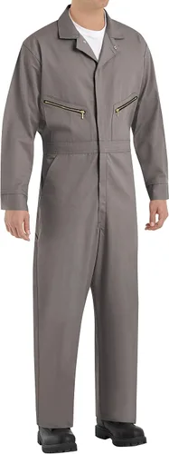 Vista 8 de Red Kap Mono de algodón con cremallera frontal para hombre