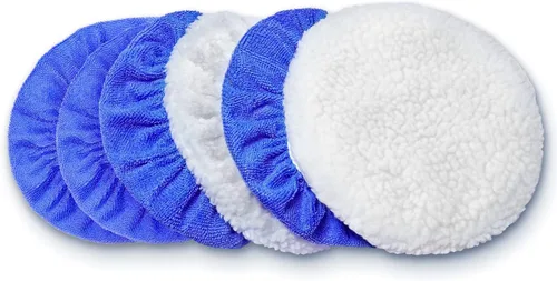 Vista 6 de FONAROLL Gorro de Almohadilla Pulidora de Coche de 7 a 8 Pulgadas, 15 Piezas Gorros de Pulido para Automóvil Almohadillas de Buffing