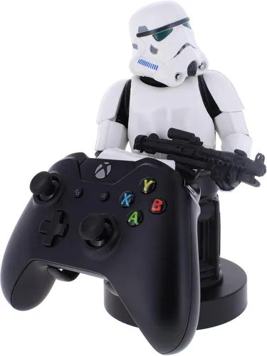 Vista 3 de Exquisite Gaming Imperial Stormtrooper Cable Guy - Soporte para teléfono móvil y controlador multicolor