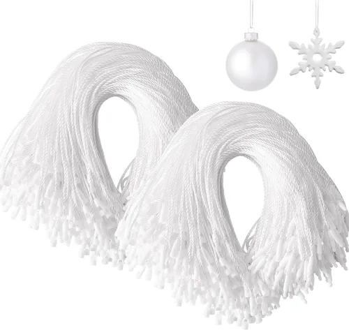 Vista 10 de JUNEBRUSHS 600 ganchos negros para adornos de Halloween con broche Cuerda de adorno para árbol de Navidad, fiestas, decoraciones colgantes