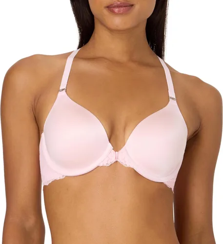 Vista 14 de Maidenform Women's Racerback Bra with Shaping & Support, One Fab Fit Underwire Bras for Women, Lightly Lined, Front Close Almendra/Perla