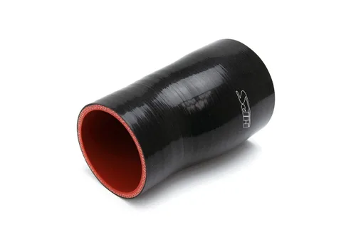 Vista 2 de HPS Rendimiento 2-1/2" - 3" ID, 6" de longitud, manguera de acoplador reductor de compensación de silicona, alta temperatura reforzada de 4 capas