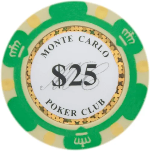 Vista 11 de Brybelly Monte Carlo Premium Poker Chips (50-Pack) Heavyweight 14-Gram Clay Composite