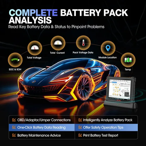 Vista 4 de Autel MaxiSYS Ultra EV Scanner: 2026 Top EV Ver. of Ultra S2 MSUltra MS909 S2 Intelligen Scan Diagnostic, High-Voltage System Battery Pack Analyze