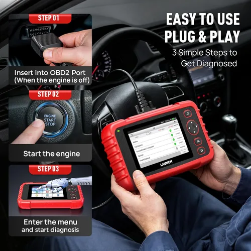 Vista 2 de LAUNCH Escáner OBD2 CRP123X V3.0 Elite,Escáner de coche de 7 reinicios