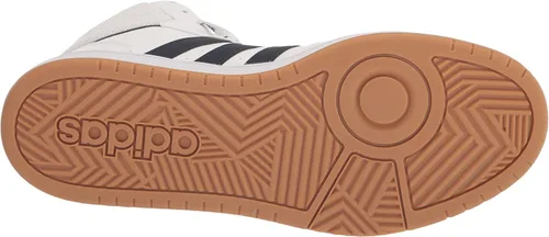 Vista 4 de adidas Hoops 3.0 Mid Tenis de baloncesto para hombre, BlancoTinta de leyendarojo vivo