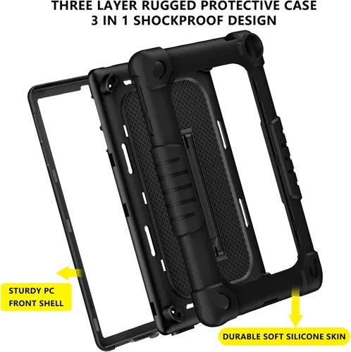 Vista 5 de Mignova para Walmart Onn 8 8 "Gen 3 Tablet Case Kids Girls Friendly Case Construido en Kickstand Correa de hombro y Onn 8 Tablet Protector