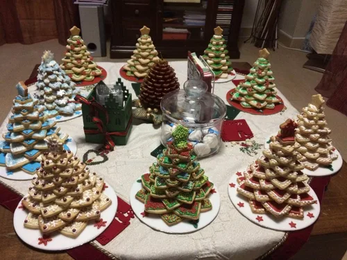 Vista 5 de Juego de 10 cortadores de galletas de plástico para decoración de estrellas de jengibre 3D Kit de cortadores de galletas de fondant Molde