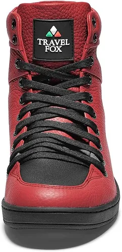 Vista 8 de TRAVEL FOX Unisex Clásico 900 Nappa Cuero Puntera Redonda con Cordones Altas Tops