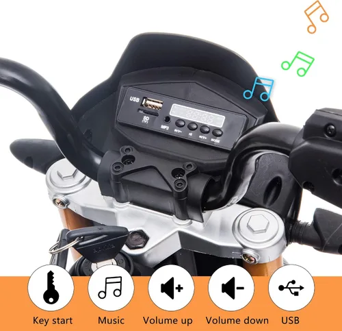 Vista 4 de TOBBI 12 V Aprilia - Motocicleta con licencia para niños