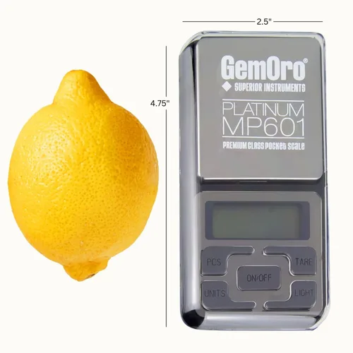 Vista 7 de GemOro Platinum MP601 - Báscula de joyería Báscula de cocina de bolsillo de clase premium Herramienta de precisión digital Lectura y precisión