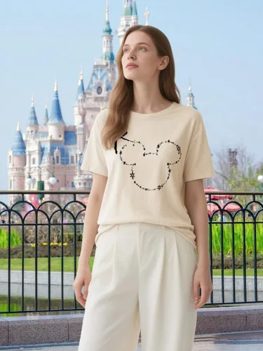 Vista 4 de Magic Kingdom Castle - Camisa de manga corta para mujer, estilo bohemio