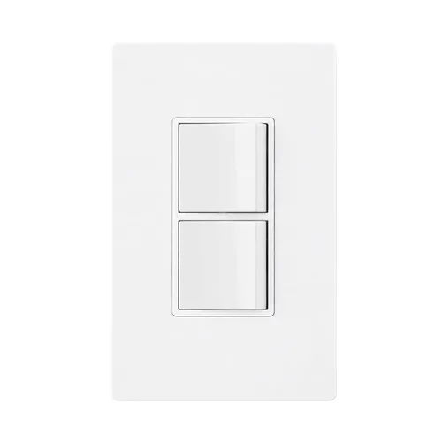Vista 10 de Baomain Interruptor basculante dúplex de 15 Amp, 120 voltios, Interruptor combinado de CA monofólico