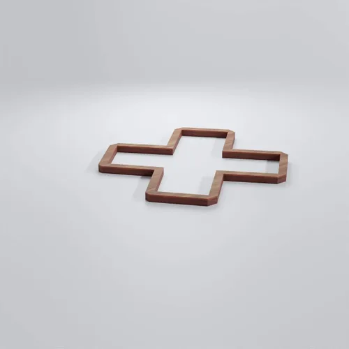 Vista 94 de 7 3/8"W X 7 3/8"H Extra Pequeño Fowler Decorativo Fretwork Madera Paneles De Pared, Aliso