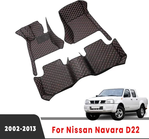 Vista 2 de Alfombrillas de coche para Nissans Navara D22 2002-2013 Frontier Accesorios Alfombras (Color LHD 3 piezas beige)