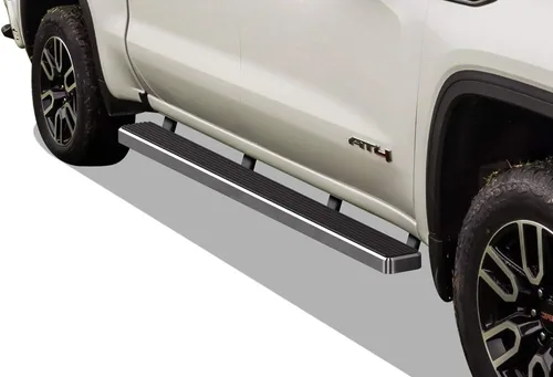 Vista 17 de APS Estribos negros compatibles con Chevy Silverado GMC Sierra 1500 2019-2026 Crew Cab y 2500 HD 3500 HD 2020-2026