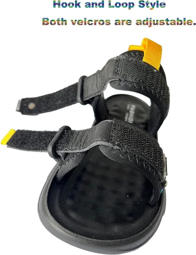 Vista 3 de Sandalias de verano para niños, zapatos de playa para exteriores, puntera abierta, sandalias deportivas para niños