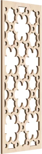 Vista 11 de 9 3/8"W x 24 3/8"H x 1/4"T Southgate Decorativos Paneles De Pared De Madera Calado, Abedul
