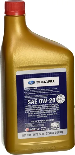 Vista 2 de Aceite original Subaru SOA427V1310 – 0W20 sintético, botella de 1 cuarto de galón, 1 paquete