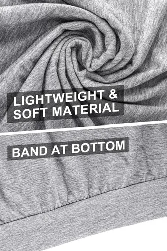 Vista 3 de BLEVONH Camisetas de yoga para mujer, parte inferior con bandas, ajuste holgado, espalda cruzada
