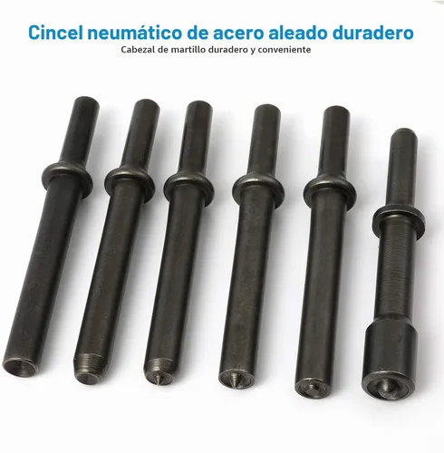 Vista 6 de Kit de herramientas de martillo de remache neumático de alisado de alta resistencia de 7 piezas