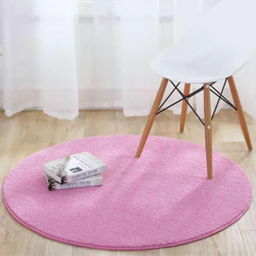 Vista 8 de Reyox Tapete de felpa suave para silla de oficina, tapete redondo antideslizante para oficina y hogar, alfombra absorbente para guardería